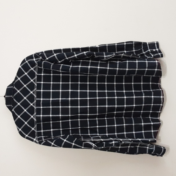 Mutfi men's shirt oll tab long sleeves casual button down linen blend plaid 3XL - Picture 9 of 9